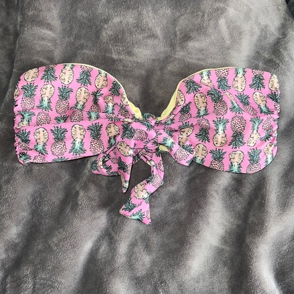 pineapple bandeau bikini
